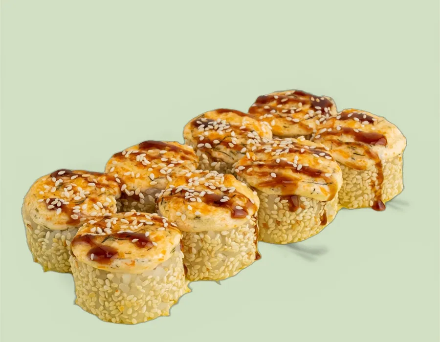 Запеченная калифорния в кунжуте